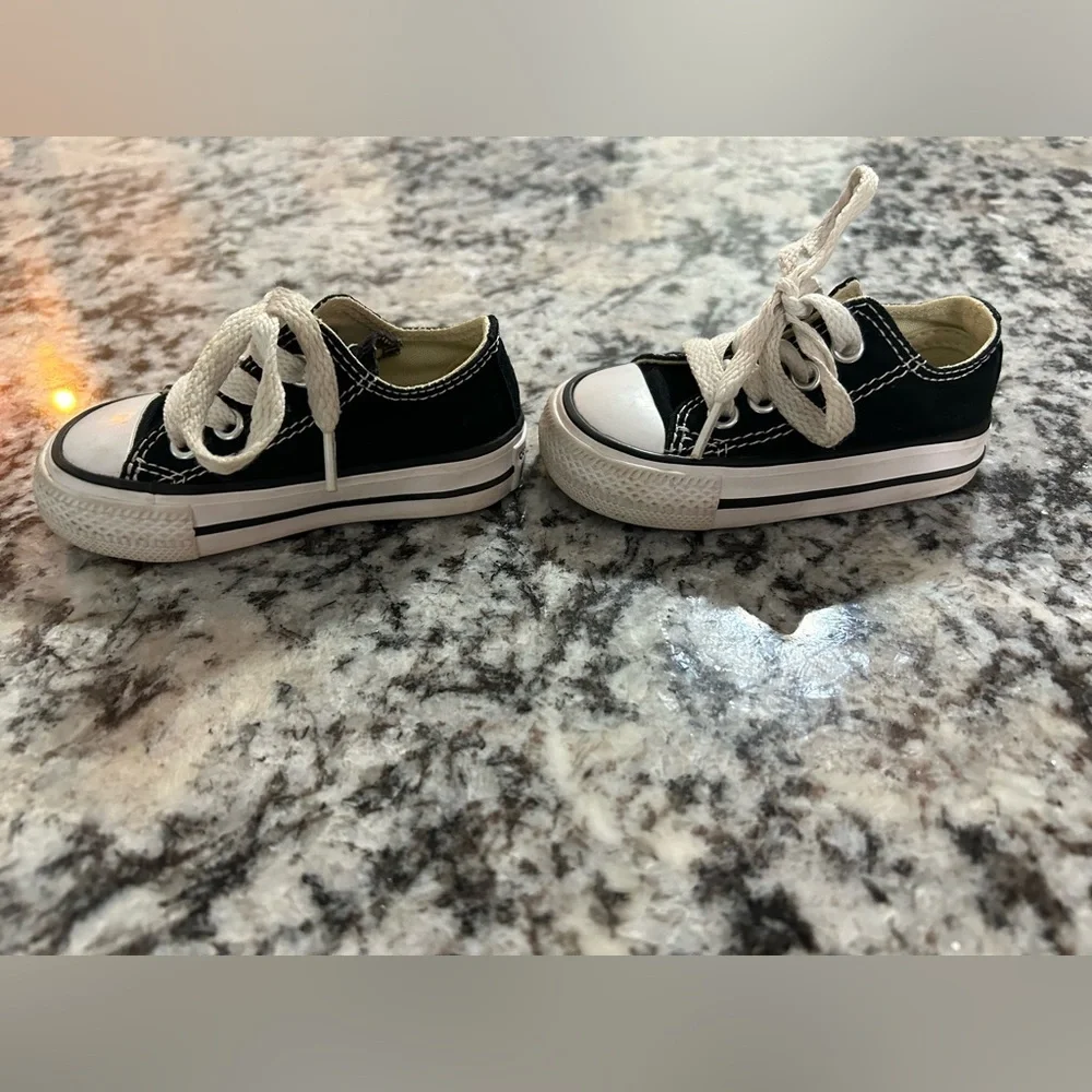 Black Toddler Converse Sneakers Shoe